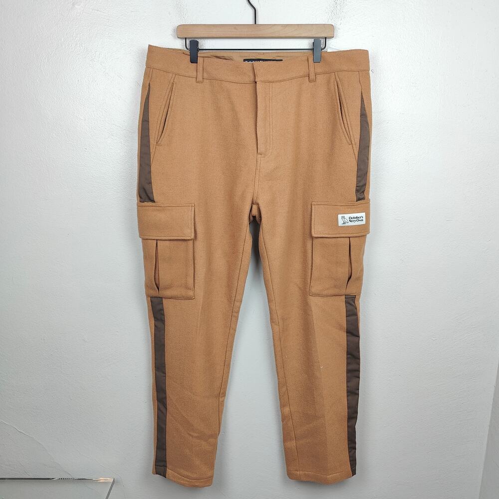 Octobers Very Own OVO Cargo Pants Mens 40 Brown Cool Blend Drake Rap Hip Hop Owl